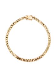 Ef Collection 14kt yellow gold diamond curb chain bracelet