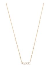 Ef Collection 14kt yellow gold mini diamond bar necklace