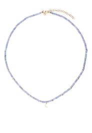 Ef Collection 14kt yellow gold tanzanite and diamond necklace