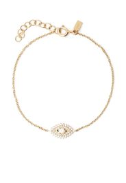 Ef Collection 14kt yellow gold Evil Eye diamond bracelet