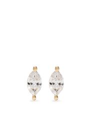 Ef Collection 14kt yellow gold diamond stud earring