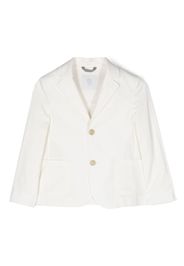 Eleventy Kids single-breasted cotton blazer - Weiß