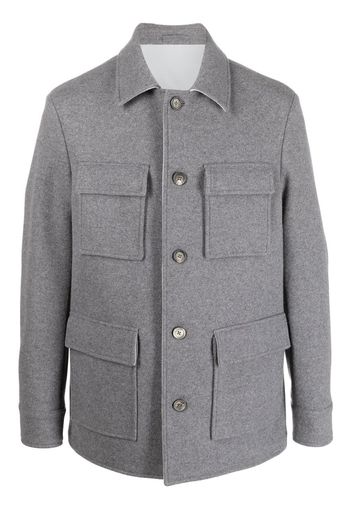 Eleventy button-down coat - Grau