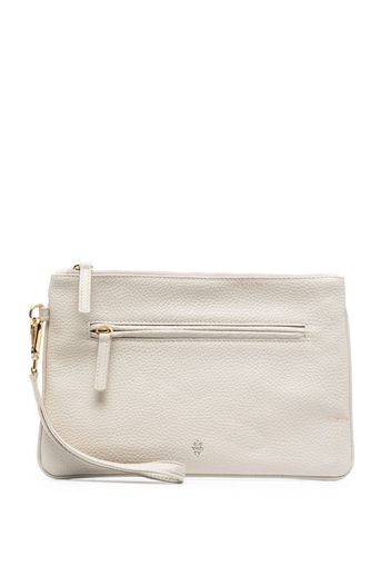 Eleventy Clutch mit Logo-Stempel - Nude