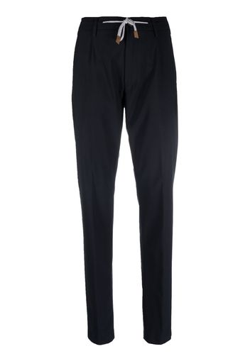 Eleventy straight-leg wool-blend trousers - Blau