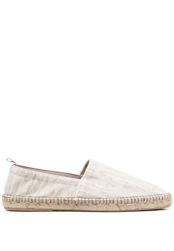 Eleventy raffia-sole slip-on espadrilles - Grau