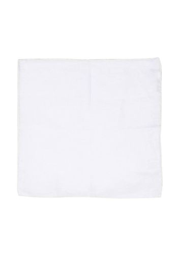 Eleventy organic-linen pocket square - Weiß