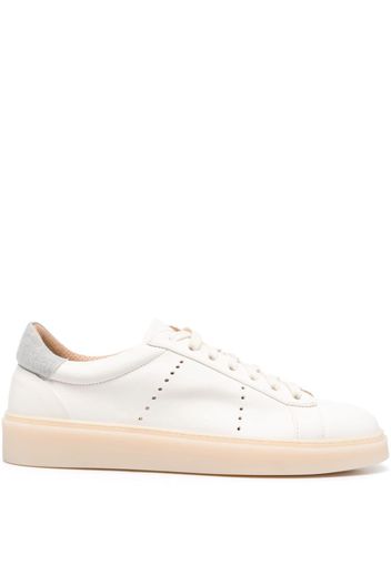 Eleventy lace-up leather sneakers - Weiß