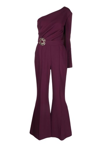 Elie Saab One-Shoulder-Jumpsuit - Violett