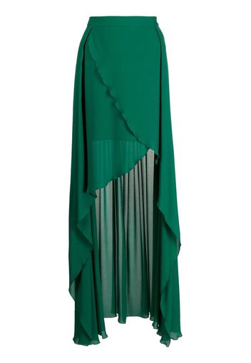 Elie Saab high-low fly away skirt - Grün