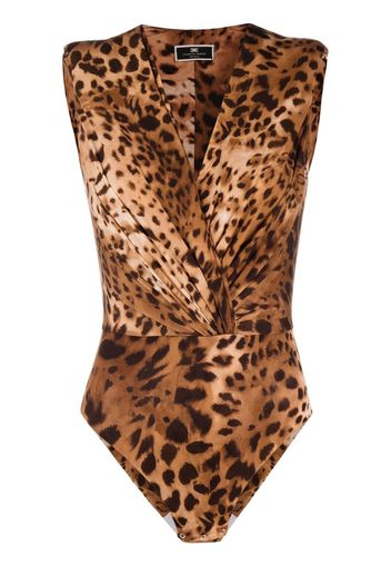 Farfetch Damen Kleidung Unterwäsche Bodies Leopard-print bodysuit 