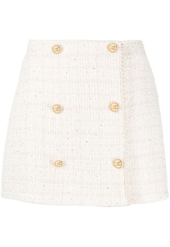 Elisabetta Franchi fine-knit mini skirt - Weiß