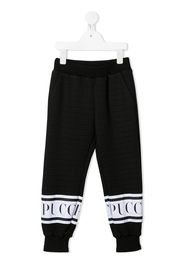 Emilio Pucci Junior Jogginghose mit Logo-Print - Schwarz