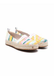 Emilio Pucci Junior Onde-print espadrilles - Weiß