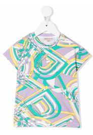 Emilio Pucci Junior geometric-print short-sleeved T-shirt - Grün