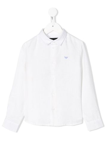 Emporio Armani Kids Popeline-Hemd - Weiß