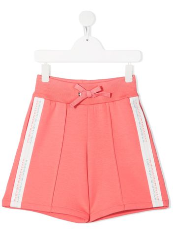 Emporio Armani Kids TEEN Joggingshorts mit Logo-Streifen - Rosa