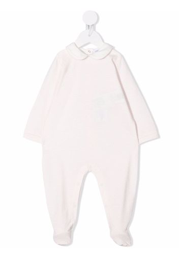 Emporio Armani Kids Pyjama mit rundem Kragen - Weiß