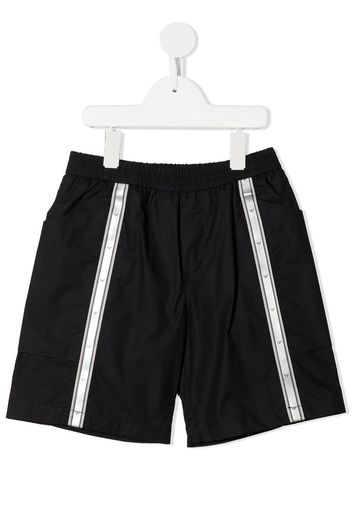 Emporio Armani Kids logo-tape bermuda shorts - Blau