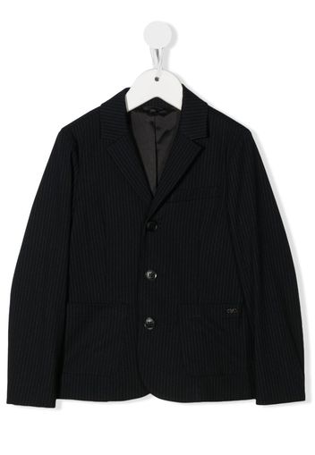 Emporio Armani Kids pinstripe blazer - Blau