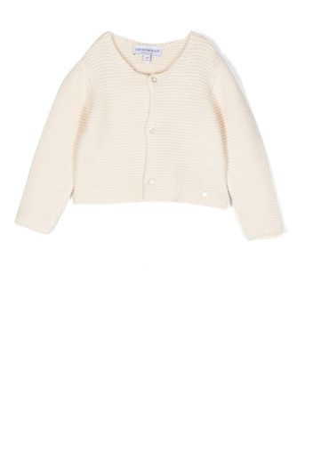 Emporio Armani Kids knitted long-sleeve cardigan - Nude