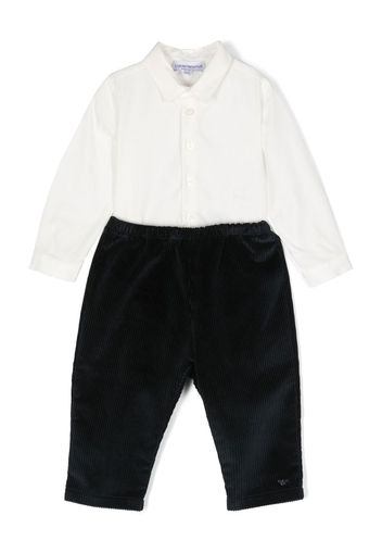 Emporio Armani Kids tailored babygrow set - Blau