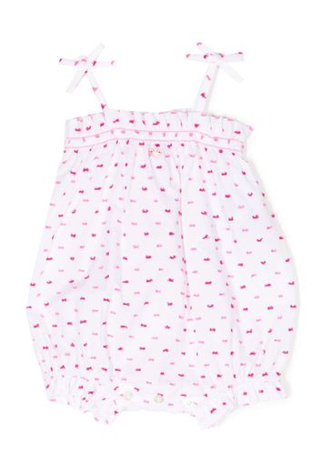 Emporio Armani Kids sleeveless cotton romper - Weiß