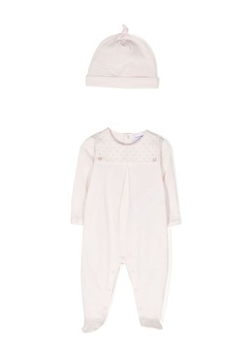 Emporio Armani Kids logo-print cotton pajama set - Rosa