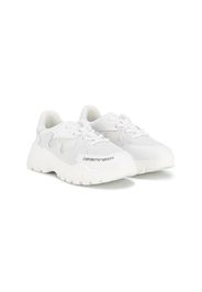 Emporio Armani Kids Sneakers mit Logo-Print - Weiß