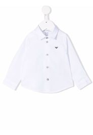 Emporio Armani Kids Hemd mit Logo - Weiß