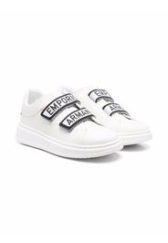 Emporio Armani Kids Sneakers mit Klettverschluss - Weiß