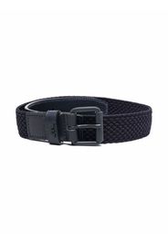 Emporio Armani Kids tonal-buckle textured belt - Blau