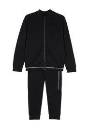 Emporio Armani Kids logo-tape zip-up tracksuit set - Blau