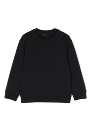 Emporio Armani Kids crew-neck jersey sweatshirt - Blau