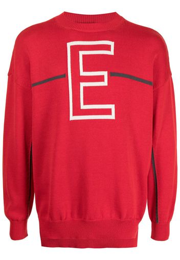 Emporio Armani Pullover mit rundem Ausschnitt - Rot