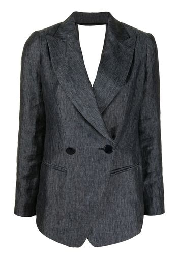 Emporio Armani cowl-back jacket - Blau