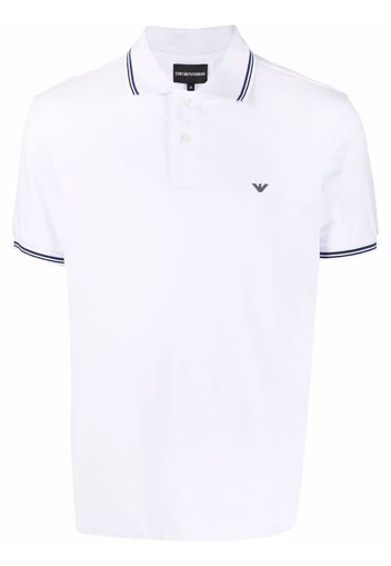 Emporio Armani Poloshirt mit Logo-Print - Weiß