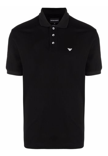 Emporio Armani Poloshirt mit Logo - Schwarz