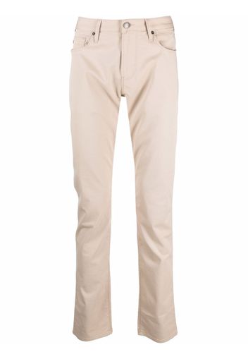 Emporio Armani straight-leg trousers - Nude