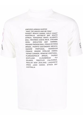 Emporio Armani text-slogan print T-shirt - Weiß