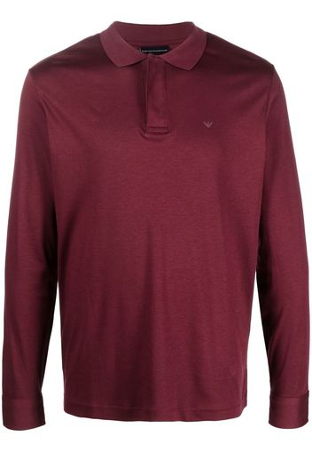 Emporio Armani long-sleeve polo shirt - Rot