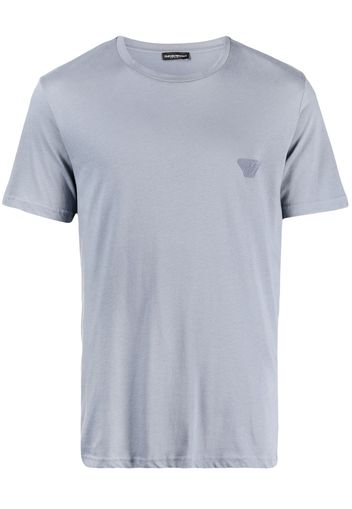 Emporio Armani T-Shirt mit Logo-Prägung - Blau