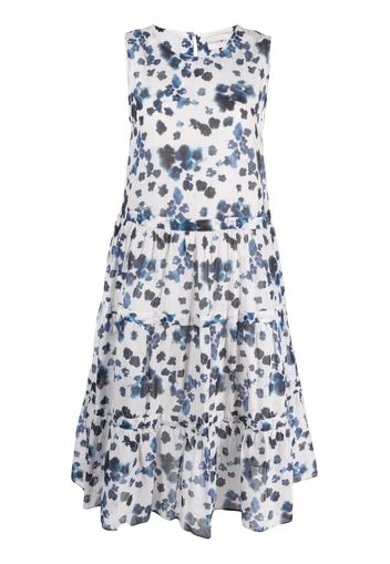 Emporio Armani Mare Kleid mit Print - Blau