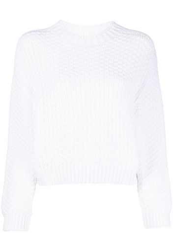 Emporio Armani boxy-fit knitted jumper - Weiß