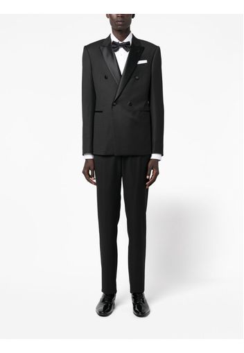 Emporio Armani double-breasted buttoned tailored suit - Schwarz