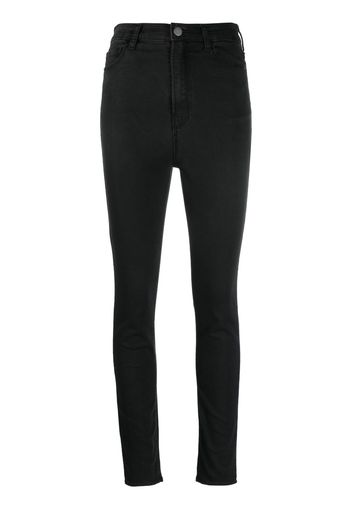 Emporio Armani high-waist skinny-cut jeans - Schwarz