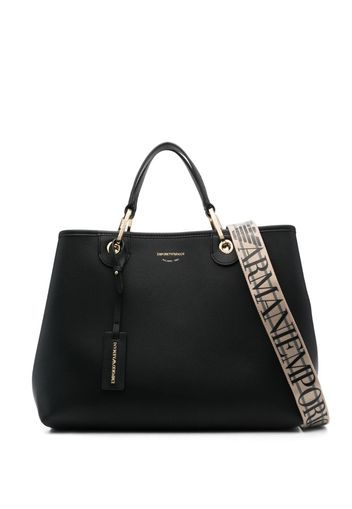 Emporio Armani debossed-logo tote bag - Schwarz