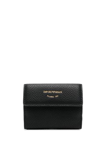 Emporio Armani faux-leather tri-fold wallet - Schwarz