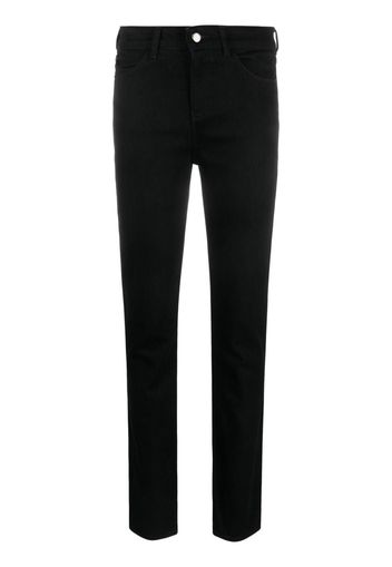 Emporio Armani mid-rise slim-fit jeans - Schwarz