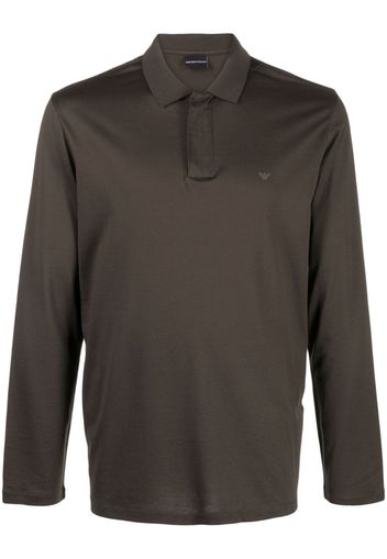 Emporio Armani lyocell-blend polo shirt - Grün